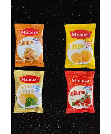 Mimosa Vitamin C Flu Tea Powder Drink Linden Lemon Menthol Mint Lemon Rosehip Winter Tea 4 Pieces 1000 Gr.