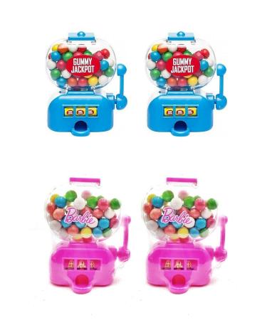 Mu is 4-Piece Gumball Machine Colorful Jackpot Edible Gum