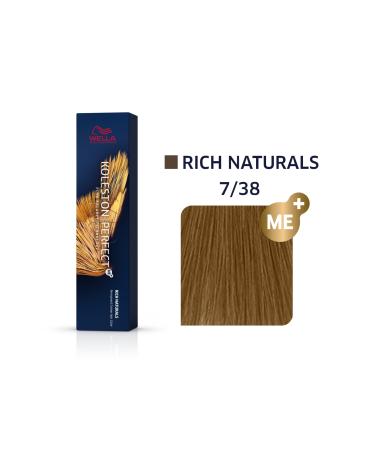 wella Professionals Koleston Perfect Me+ 7/38 Rich Naturals Permanent Hair Dye 60 ml