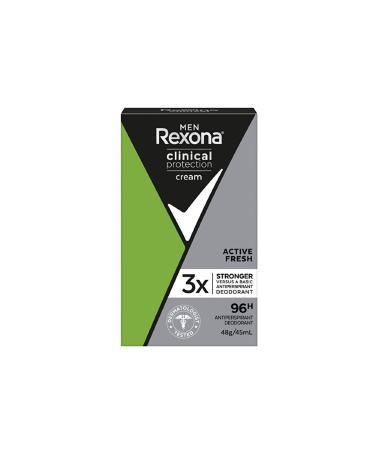 Rexona Clinical Protection Active Fresh Men Cream Deodorant 45 ml - Buy Online on GoSupps.com