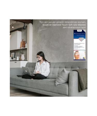 StopEver S Diamond Touch Soft - Eye Mask - 2 Pieces - Buy Online on GoSupps.com