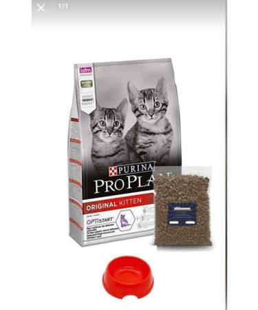 Purina Proplan Kitten Chicken Kitten Cat Food - 1 Kg - Food Bowl