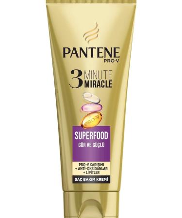 Pantene Brand: Pro-v 3 Minute Miracle Hair Care Cream Superfood 200 Ml Category: Hair Conditioner