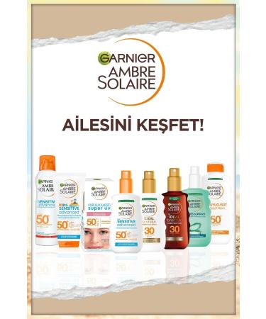 Garnier Ambre Solaire Sensitive Advanced Vegan Sunscreen Milk (gkf50+ 200ml) - Buy Online on GoSupps.com