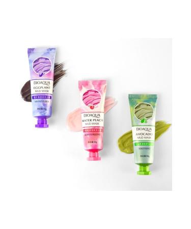 BIOAQUA Plant Essence 3-Piece Mud Clay Mask Collection 50 gr X 3