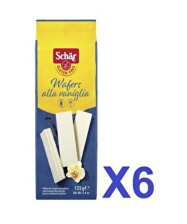 Schar Wafers Alla Vaniglia 125 gr Vanilla Wafer 6 Pieces