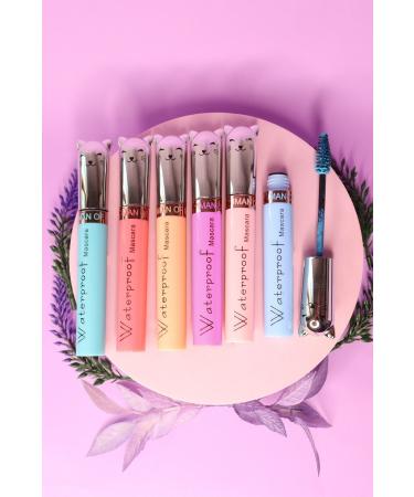IMAN OF NOBLE 6-Piece Set Cute Cat Patterned Waterproof Striking Mascara