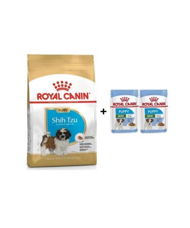 Royal Canin Shih Tzu Puppy Puppy Food 1.5 Kg + 2 Pieces Wet Food