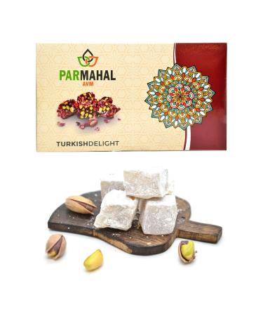 ParmahalAVM Powdered Sugar Pistachio Double Roasted Turkish Delight 500 gr