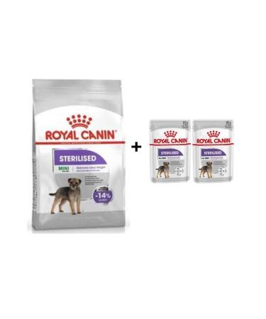 Royal Canin Mini Sterilized Neutered Dog Food 3 kg + 2 Wet Food