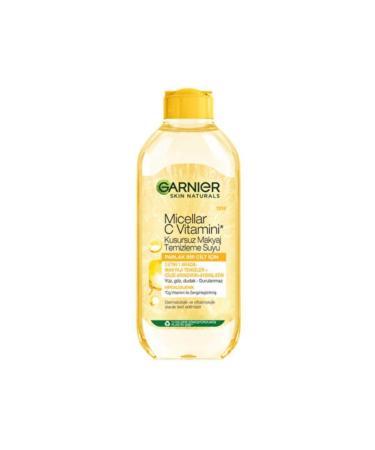 Garnier Micellar Vitamin C Flawless Make-Up Remover Water Face Eyes Lips 400ml