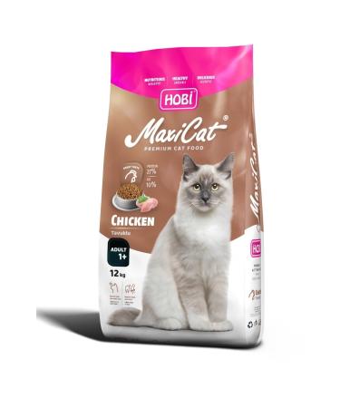 HOB Hobby Maxicat Chicken Adult Cat Food 12 kg