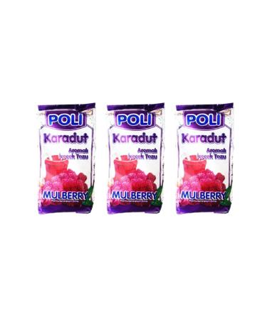 POLY POWDER DRINK Black Mulberry Flavored Drink Powder 3x300 Grams