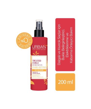 Urban Care Hair Care Cream for Frizz and Frizz with Hibiscus and Shea Butter 200 Ml