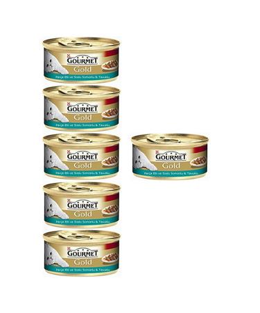 Gourmet Gold Piece Meat and Sauce Salmon & Chicken Wet Cat Food 85gr 6al 5 decndst0510ggpest