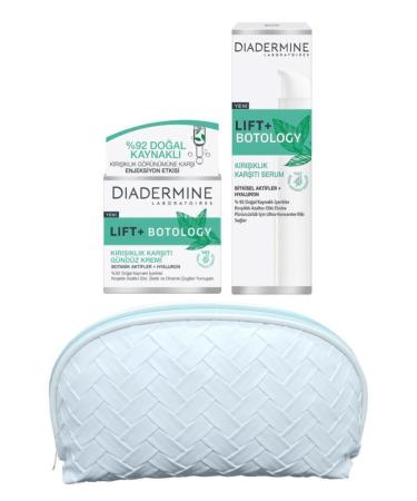 Diadermine Lift+botology Anti-Wrinkle Day Cream 50 Ml.+serum 40 Ml.+make-up bag