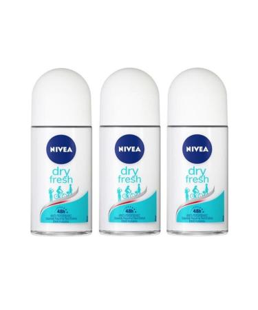 NIVEA Women Nivea Roll On 50 Ml Dry Fresh 3 Pieces