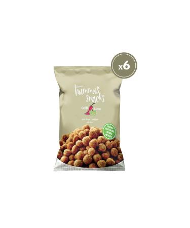 Cipsa Hummus Snacks Chili & Lime Flavored Vegan Gluten Free Chickpea Chips 45 G X 6 Pieces