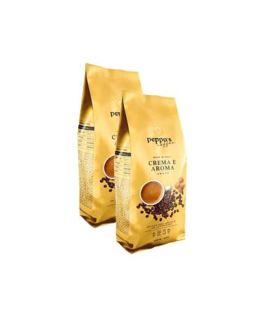 Peppos Peppo's Crema E Aroma Coffee Beans 1 Kg X 2 Pieces
