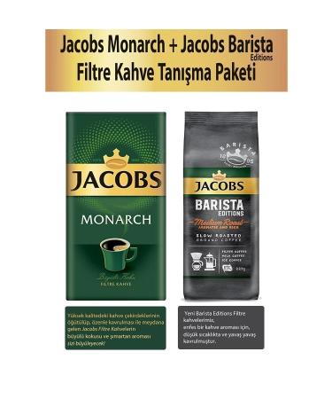 Jacobs Monarch Filter Coffee 500 Gr + Barista Editions Medium Filter Coffee 225 gr Introduction Package