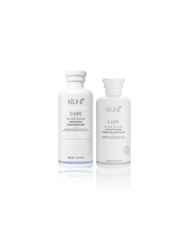 Keune Silver Savior Shampoo 300ml & Silver Savior Conditioner 250ml Set of 2 - Buy Online on GoSupps.com