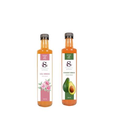 Suheylaana Natural Rose Vinegar 500 Ml And Avocado Vinegar 500 Ml
