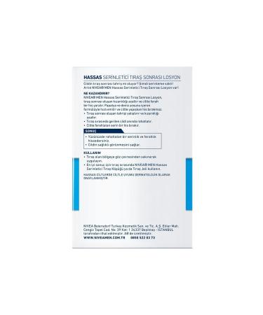 NIVEA Men Sensitive Refreshing After Shave Lotion 100ml Sensitive Skin Alcohol-Free Formula Fast Absorbing - Buy Online on GoSupps.com