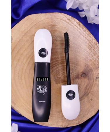 MUJGAN Thick Volume Black White Packaging Mascara