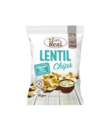 Eat Real Dill Flavored Lentil Chips 40 gr * 3 Pieces