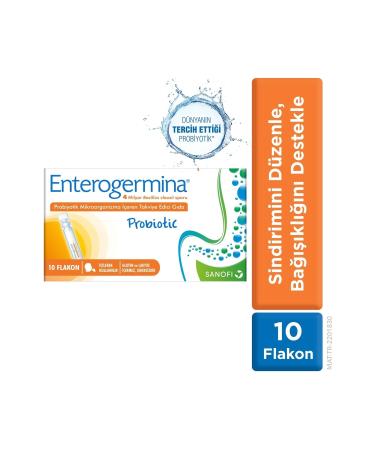 Enterogermina Family 10 Vials Probiotic Containing 4 Billion Bacillus Clausii Spores