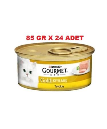 Purina Gourmet Adult Cat Canned Food with Minced Chicken 85 Gr X24