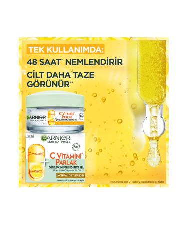 Garnier Vitamin C Radiant Daily Moisturising Gel 50ml. - Buy Online on GoSupps.com