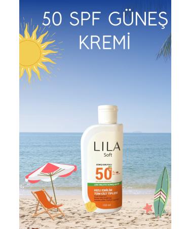 Lila Soft 50 Spf Anti-Blemish Sun Cream 150 ml.