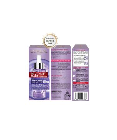 L'Oreal Paris Revitalift Filler 1.5% Pure Hyaluronic Acid Anti-Wrinkle Serum 30 Ml - Buy Online on GoSupps.com