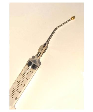 Anadolu-Vet 5 Ml Plastic Bird Feeding Syringe + 14g Cannula. Curved Tip