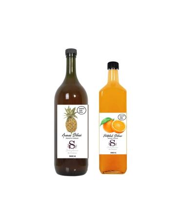 Suheylaana Natural Pineapple Vinegar 1500 Ml And Orange Vinegar 1000 Ml