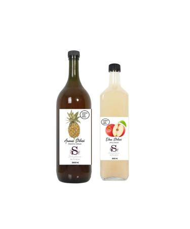 Suheylaana Natural Pineapple Vinegar 1500 Ml And Apple Vinegar 1000 Ml
