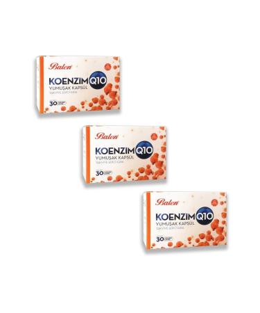 Balen Coenzyme Q10 650 Mg 30 Softgels X 3 Pieces