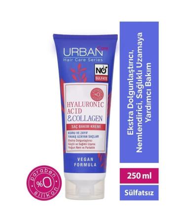 Urban Care Hyaluronic Acid & Collagen Hair Care Cream for Slow Growing Hair 250..ml.