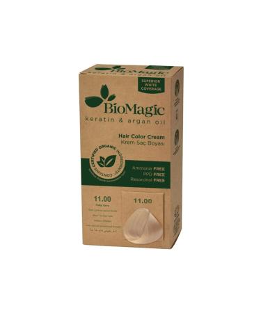 BioMagic Natural Hair Color Dye Ivory Blonde No: 11.00