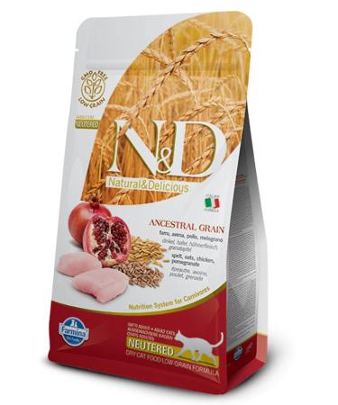 & D Nd Low Grain Chicken Pomegranate Sterilized Cat Food 5 Kg