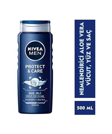 NIVEA Men Hair & Face & Body Gel Protect & Care 500 Ml - Buy Online on GoSupps.com