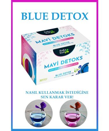 raikawell Blue Butterfly Ivy Detox Tea Blue Butterfly Pea Tea - Buy Online on GoSupps.com