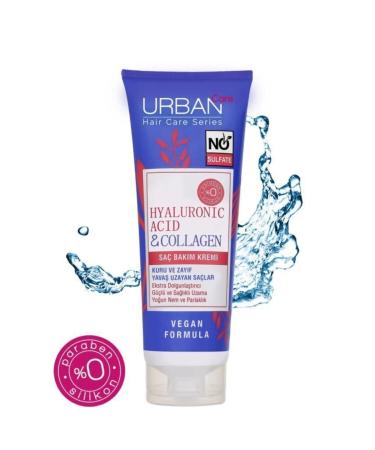 Urban Care Hyaluronic Acid & Collagen Hair Care Cream for Slow Growing Hair 250..ml. - Buy Online on GoSupps.com