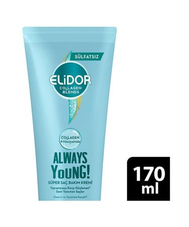 Elidor Collagen Blends Super Hair Care Cream Always Young Repairing and Anti-Fray 170 Ml - Buy Online on GoSupps.com
