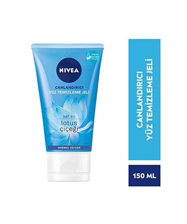NIVEA Refreshing Facial Cleansing Gel 150ml Effective Face Cleanser with Pure Water and Lotus Flower - Buy Online on GoSupps.com