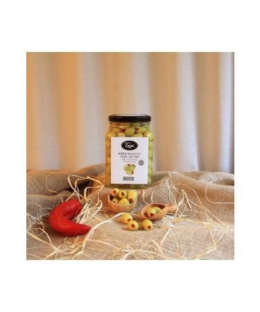 Kaya Zeytincilik Pepper Stuffed Green Olives - 900gr