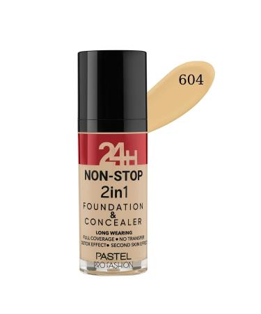 Pastel Creamy Structure 24h Non-Stop Foundation No:604