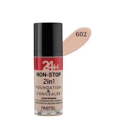Pastel Creamy Structure 24h Non-Stop Foundation No:602