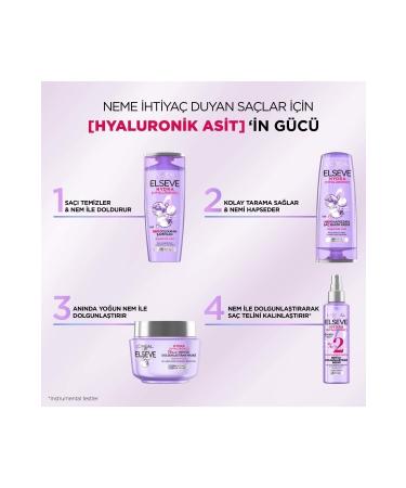 Elseve Intense Moisture Hydra Hyaluronic 72 Hour Moisture Plumping Mask 300ml - Buy Online on GoSupps.com